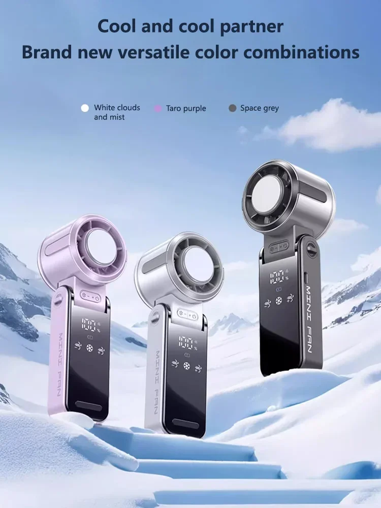 Xiaomi MIJIA Neuer Tragbarer Handventilator USB Aufladbarer Mini Blattloser Hochgeschwindigkeits-Kühlventilator für Camping und Persönlichen Gebrauch