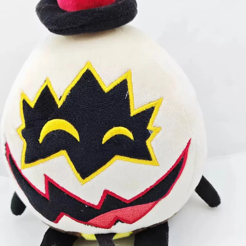 Cartoon Evil Boss Eggmen Plush Doll Funny Eggmen Hat Stuffed Toys 20x10cm Fans Collection Toy Party Birthday Gifts
