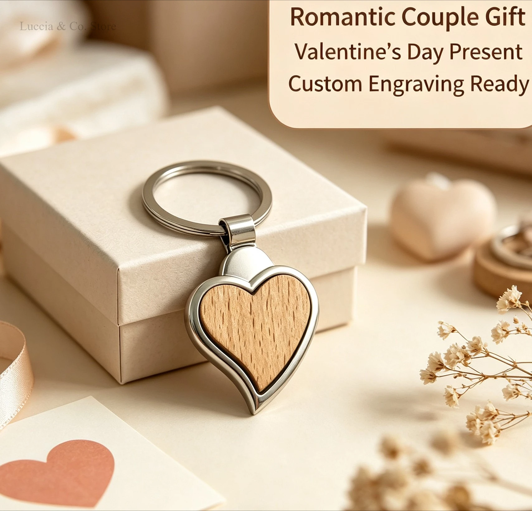 Porte-clés en bois de hêtre en - Wood Ring Blank avis et prix