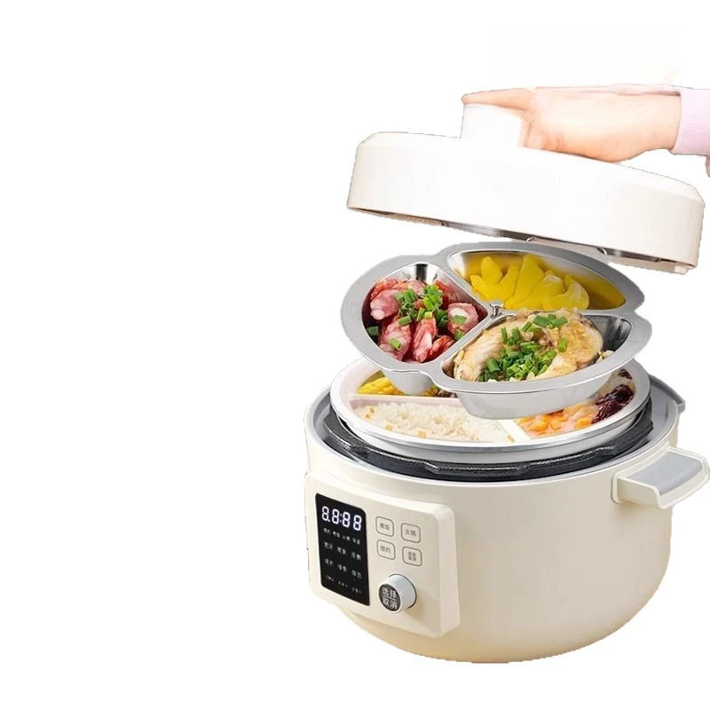 

Intelligent voice electric pressure cooker household double bile pressure cooker 4 liters multi-function rice cooker automatic