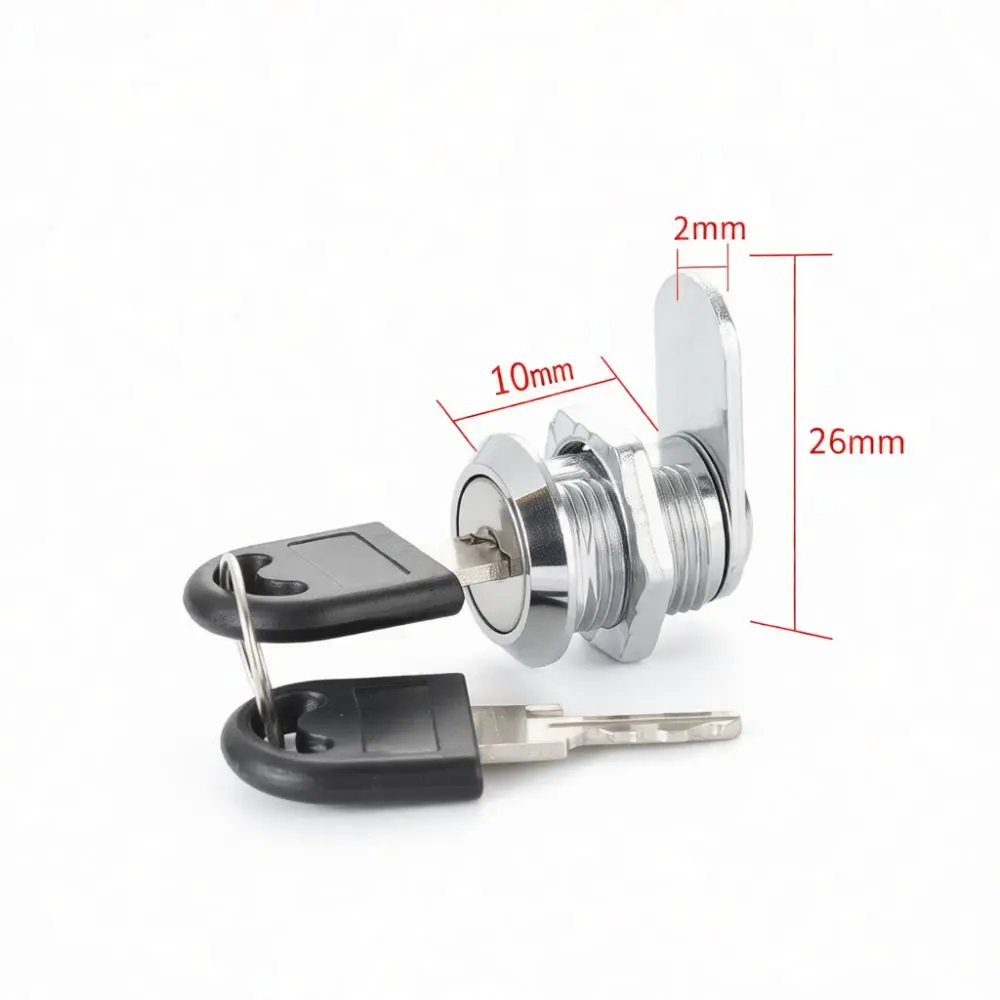 Professional Cam Lock For Cabinet Drawer Mailbox Locker File Security Zinc Alloy Cylinder Replacement Hardware Universal Fit