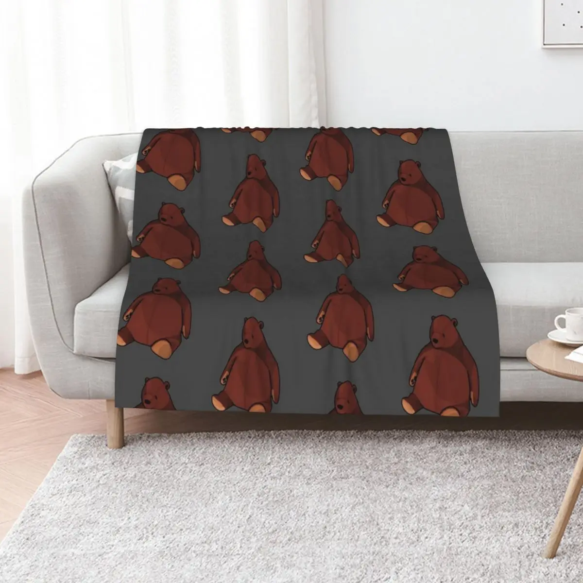 Djungelskog drawing Throw Blanket Quilt Thermal Flannel Fabric Soft Furrys christmas gifts Blankets