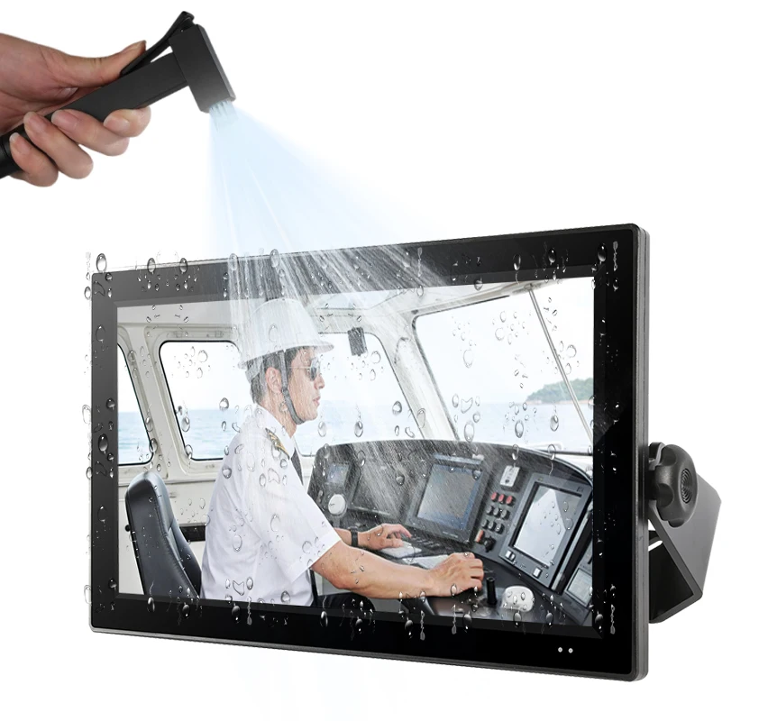 

15.6/21.5 Inch Marine Display Waterproof Hd High Brightness 1000-1500Nits Industrial Touch Screen With Anti-Glare