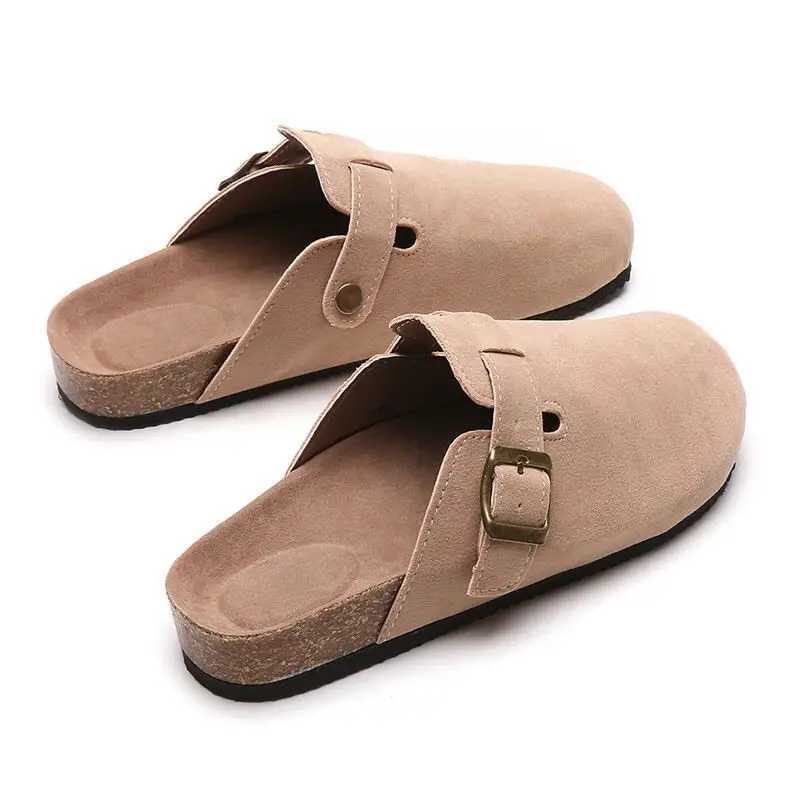 Summer Sandals Light Indoor Men\'s Casual Home Mules Outdoor Beach Flat Slippers for women Half trailer Chef shoes Size 35-46