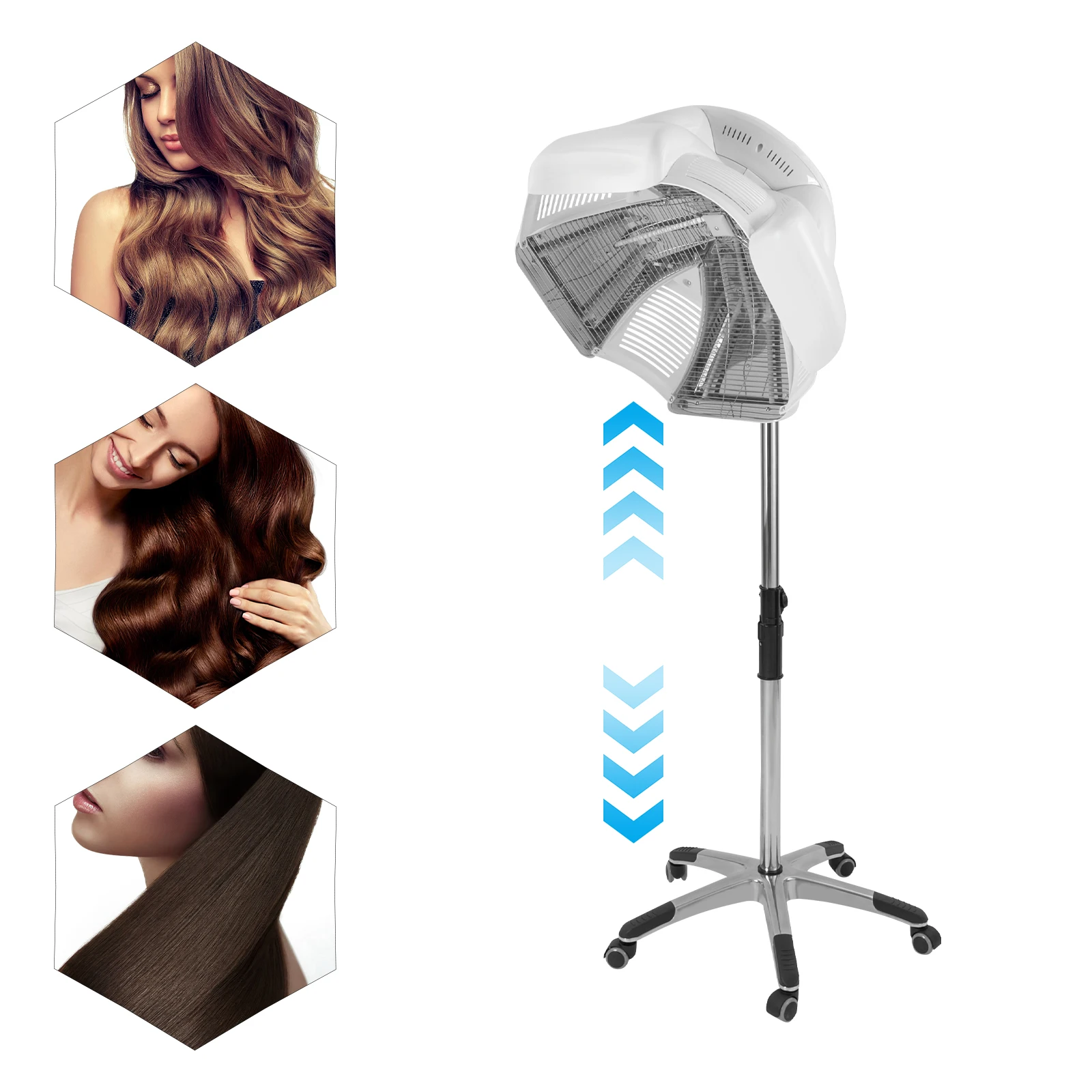 

Машина для завивки волос в салоне, профессиональная фен с вытяжкой для волос, стоячий для дома, нагреватель масла для волос, отдельно стоящий фен для ухода за волосами