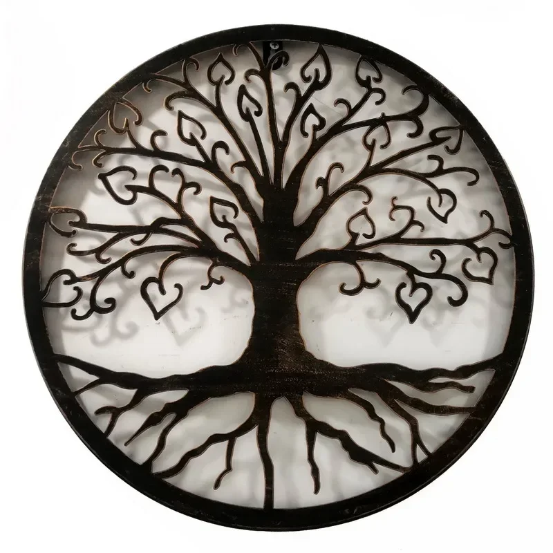

Cafe Bistro Hotel Room Study Wall Tree of Love Wrought Iron Pendant Decoration