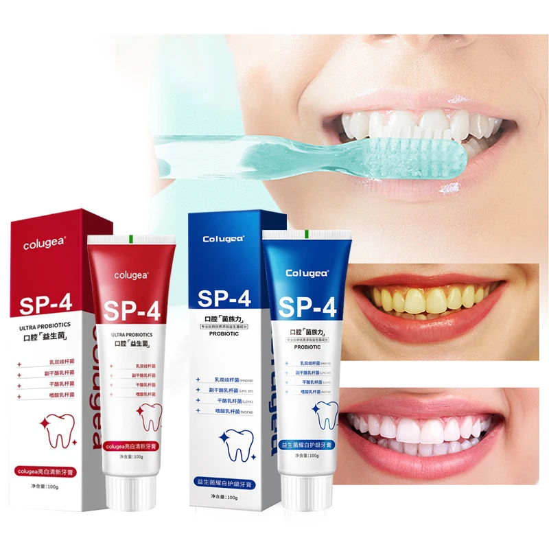 Whitening Probiotic Toothpaste 100g Sp-4 Remove Plaque Stains Teeth Whitener Oral Hygiene Clean Fresh Breath Dental Clean New