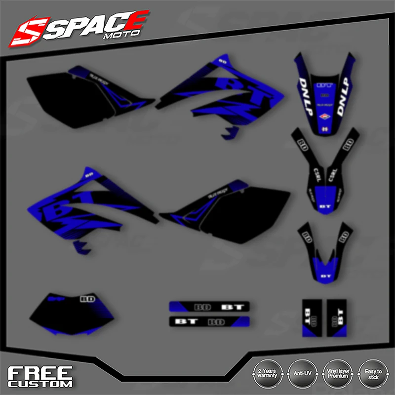 

SPACE Custom Motorcycle Graphics Background Decal for Beta RR 50 2006 2007 2008 2009 2010 Enduro Stickers Kits 03