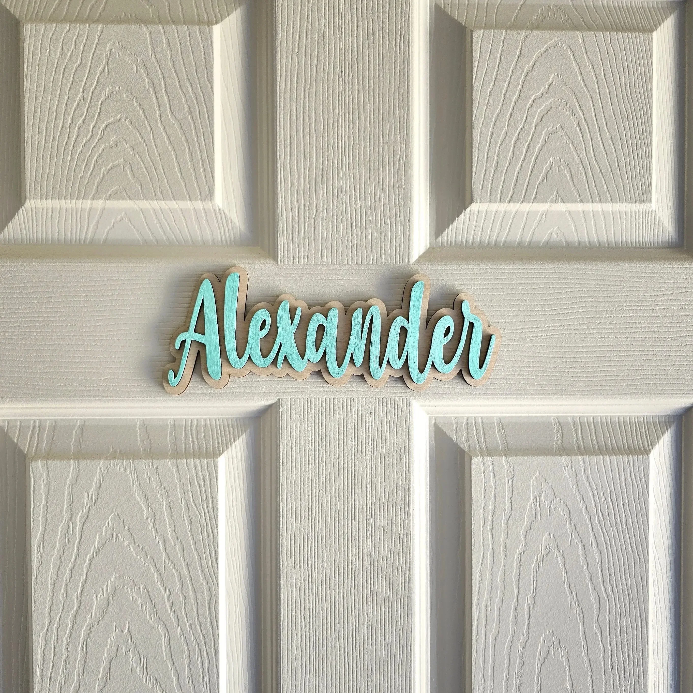 Papan Nama Kayu Personal untuk - Baby Nursery Decor Boy ulasan dan harga