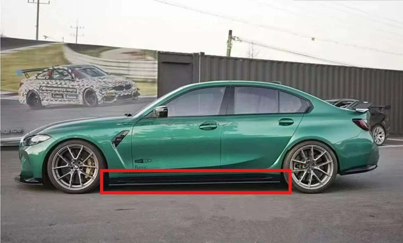 

UV-Shielded FORBMW G80 M3 G82 M4 Side Skirt Extension Carbon Fiber 2024