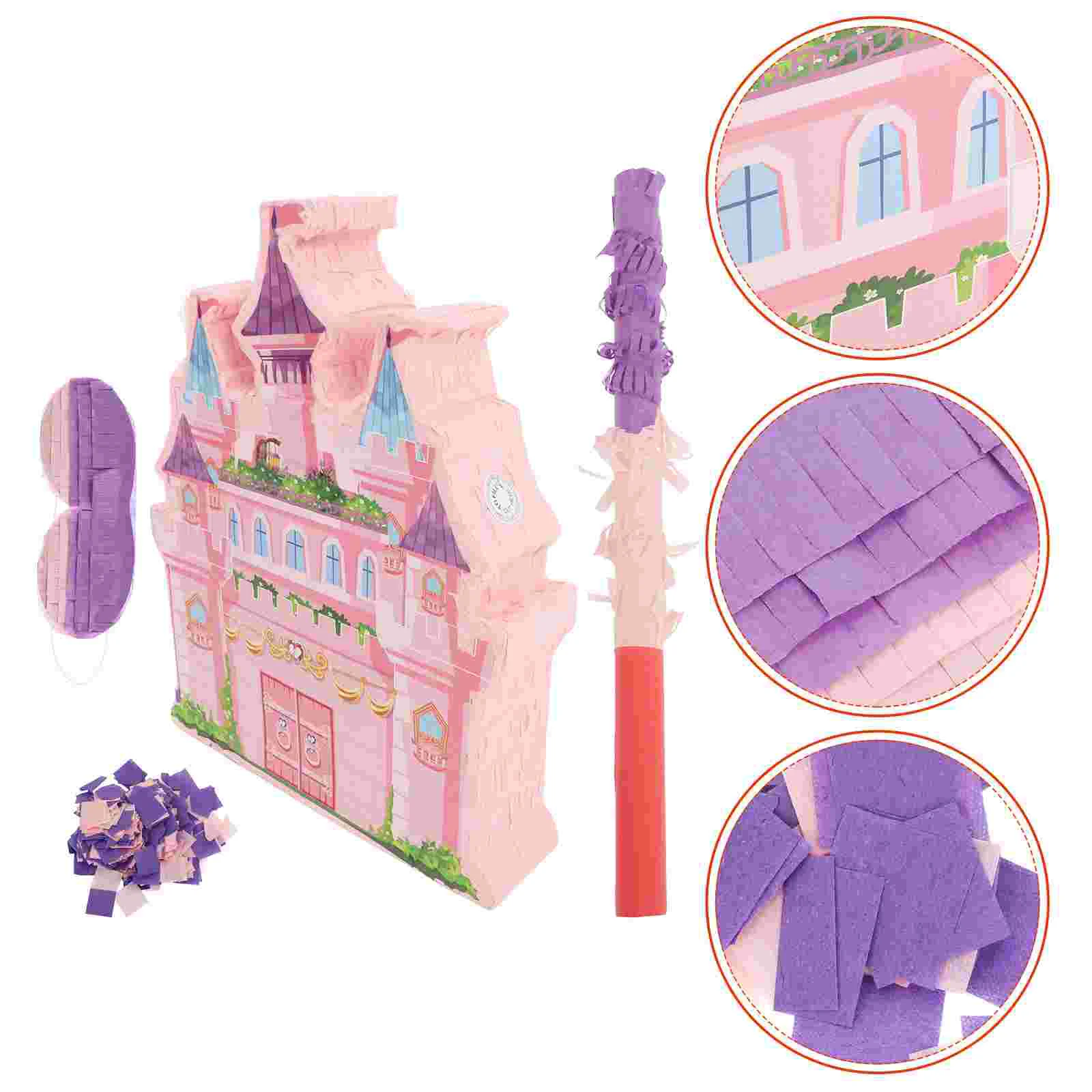 

Princess Castle Pinata Toys Party Venue Setting Props Child Birthday Decoration for Girl