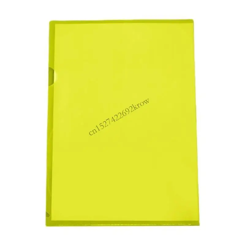 

R9CB 6 Colors A 4 Plastic Sleeves L Type Folder Plastic Folder for Document