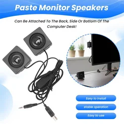 Paste Monitor External Sound Desk Computer Sound Surround  Mini USB Speaker Set Kit DIY Desktop Speakers Set