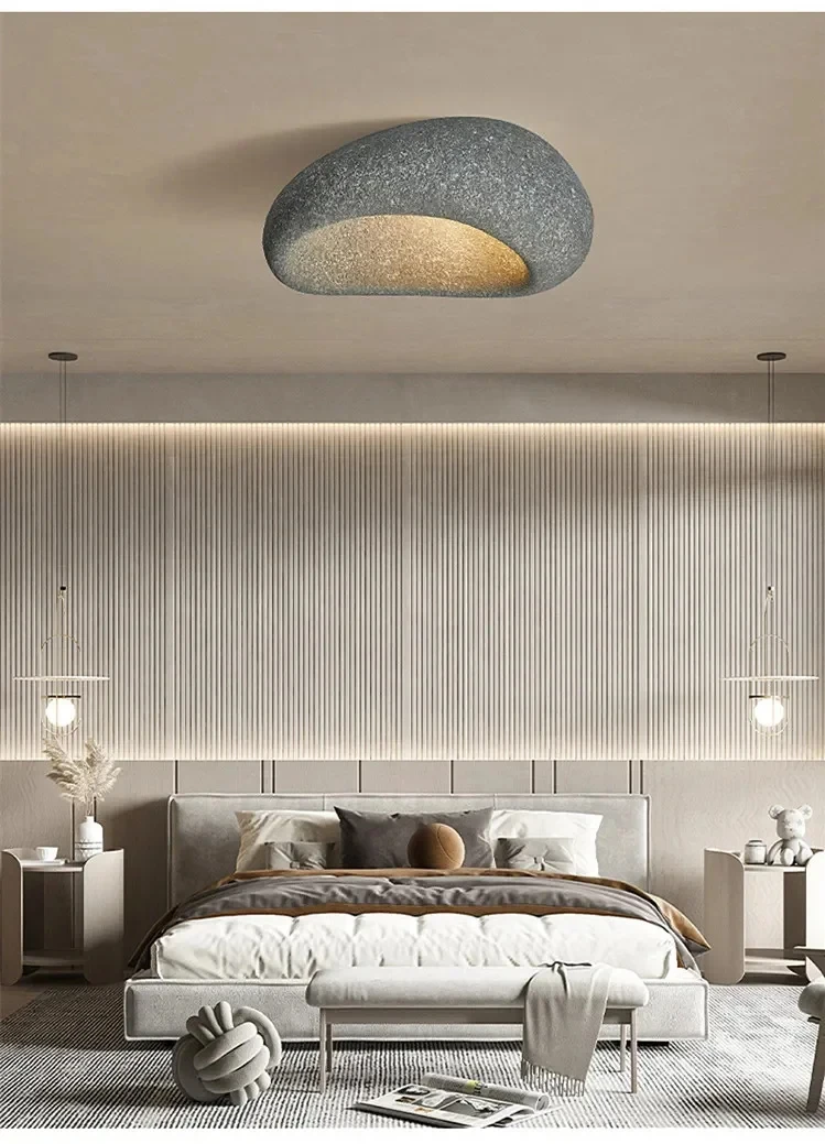Nordic Wabi Sabi Ceiling Lamp Energy Saving Light LED Chandelier for Living Room Dining Room Bedroom Home Decor Lighting Fixture