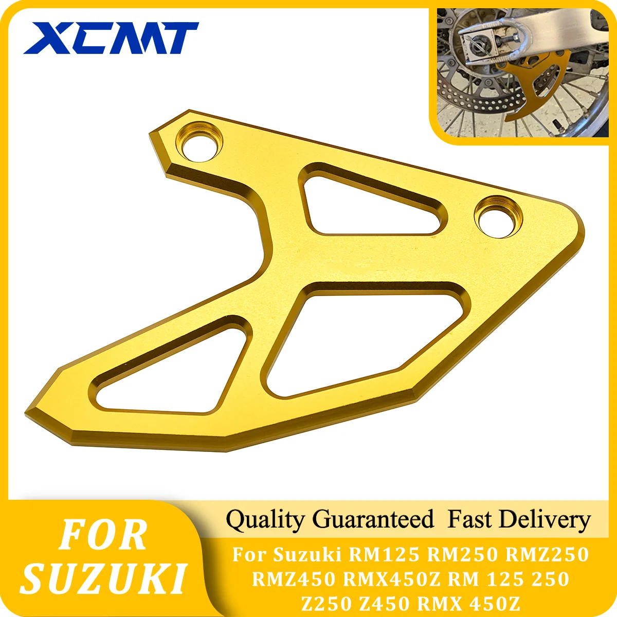 

Motorcycle CNC Rear Brake Disc Guard Protector Cover For Suzuki RM125 RM250 RMZ250 RMZ450 RMX450Z RM 125 250 Z250 Z450 RMX 450Z