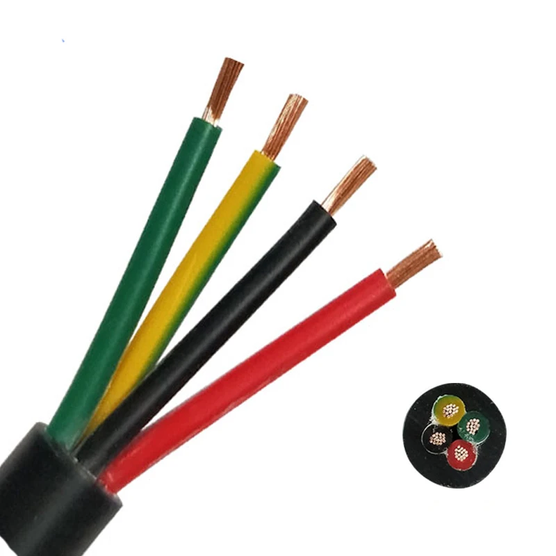 Aneemor 10m 15m 20m 25m RVV 4-Core Cable Extended Cable Work For Video Door Phone Intercom