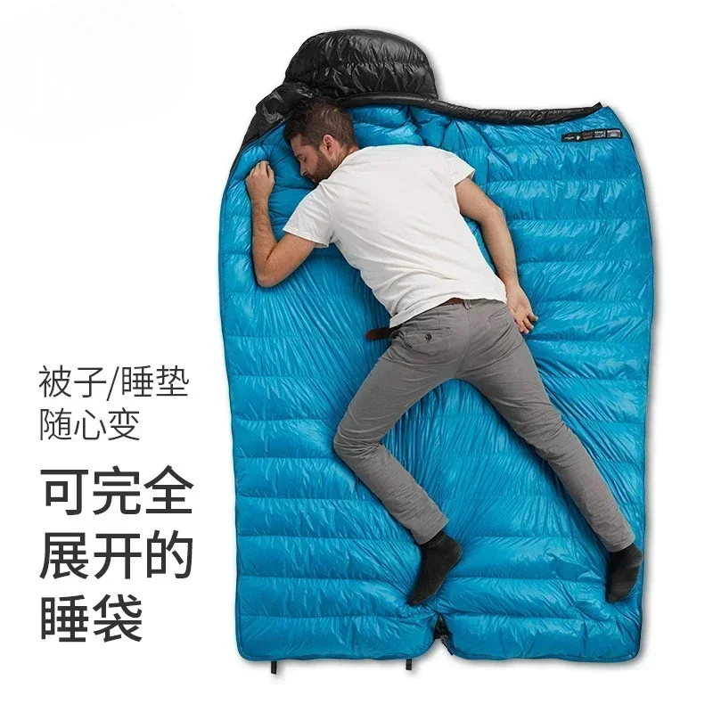 Naturehike Upgrade CWZ-400/550FP CW-400/750FP  Envelope Type White Goose Down sleeping bag Winter Warm Sleeping Bags