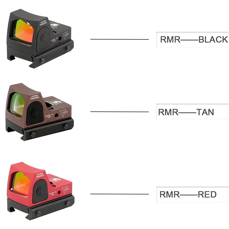 RMR Red Dot Sight 5MOA for TS9 TH9 TH380 G2C G3 Glock BERETTA APX Optic Scope Base Rifle Airsoft 1913 Mount fit 20mm Weaver Rail