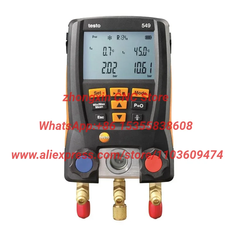 Testo 549 Digital Manifold Gauge 2 Valves System for HVAC 0560 0550