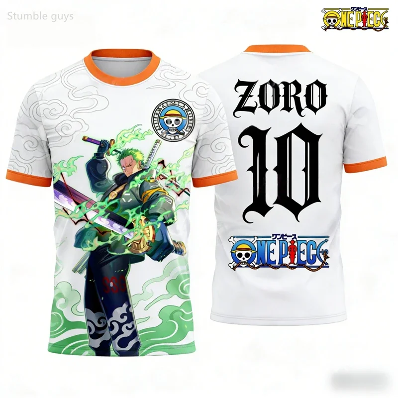 Einteiliges T-Shirt für Kinder und Jungen, Sanji, klassischer Aufdruck, Sommer, lässige Jungenkleidung, Mädchen, kurzärmeliges Herren-Trikot