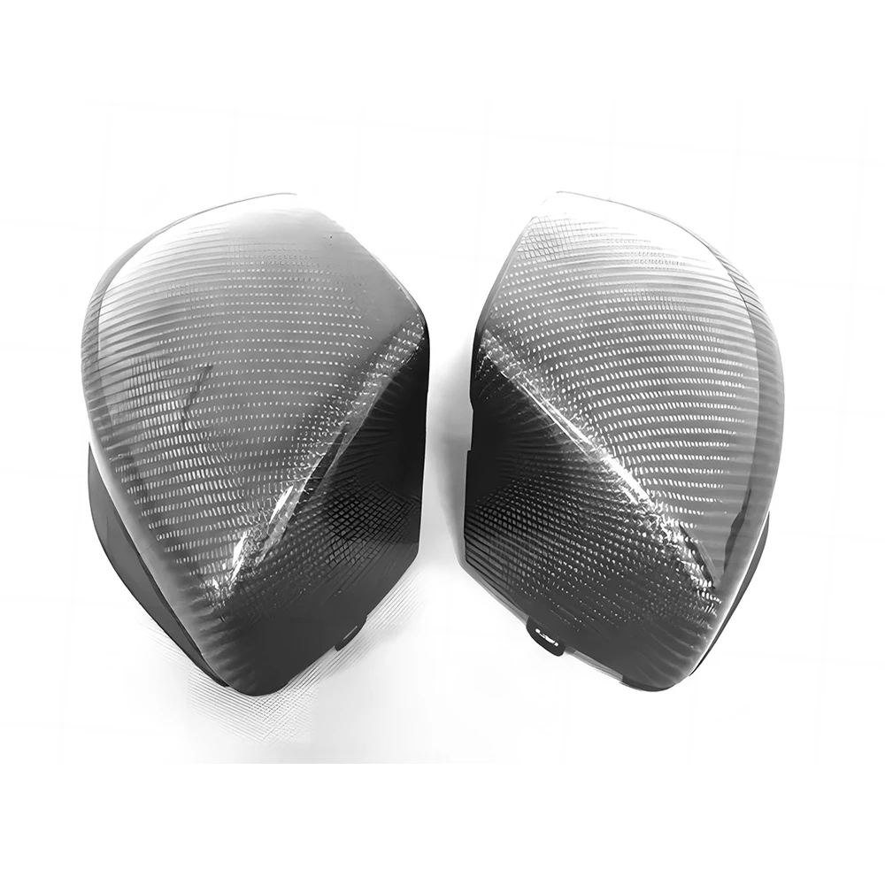 Replacement Rearview Side Mirror Covers Cap For 14-18 Honda MK5 FIT GM6 CITY GIENIA GJ6 Carbon Fiber Casing Shell