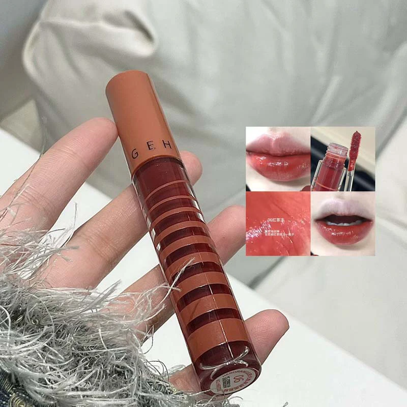 ลิปกลอสเนื้อเจลลี่ HERORANGE กันน้ำ 6 สี ลิปกลอสเนื้อฉ่ำวาว ติดทนนาน เครื่องสำอาง