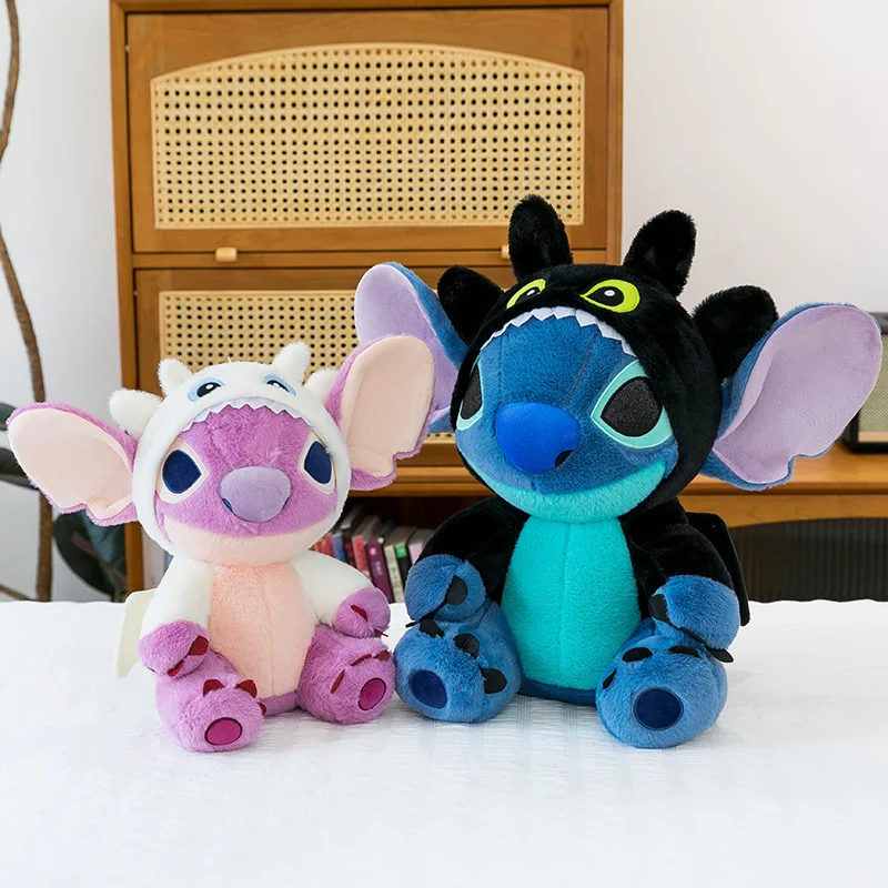 

Disney'S Anime Lilo & Stitch Kawaii Stitch Plush Doll Girl'S Room Decoration Large Plush Pillow Girlfriend Valentine'S Day Gifts