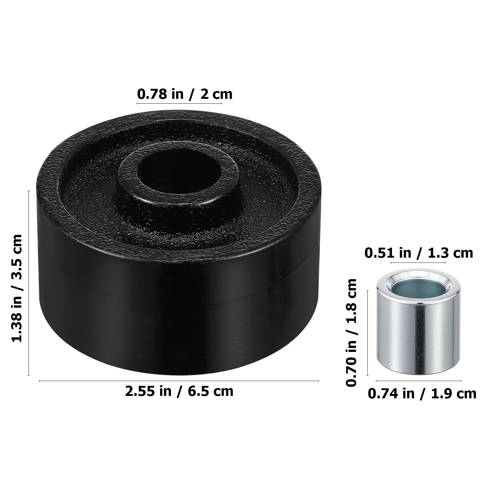 Cric horizontal hydraulique, roue pivotante avant en acier Durable pour un assemblage facile, roue de cric de remorque, accessoires de remorque utilitaires