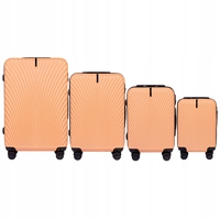 Wings SET 4 ABS luggage + on 4 double wheels combination lock