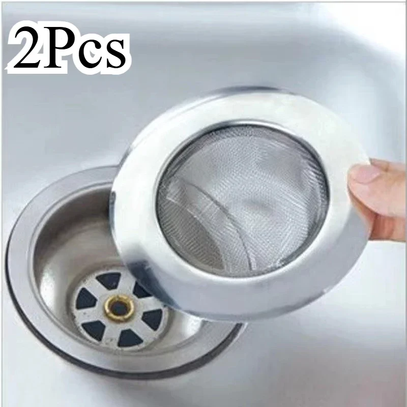 2pcs Fashion Stainless Steel Kitchen Appliances Sewer Convenient Filter Barbed Wire Kitchen Drains Strainers