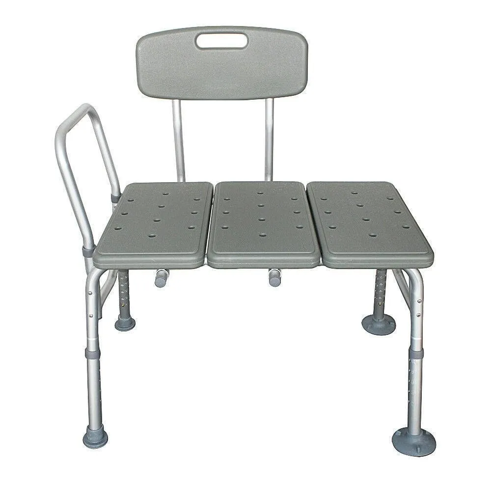 

Tub Transfer Bench - Shower Chair Transfer Bench with Height Adjustable Legs