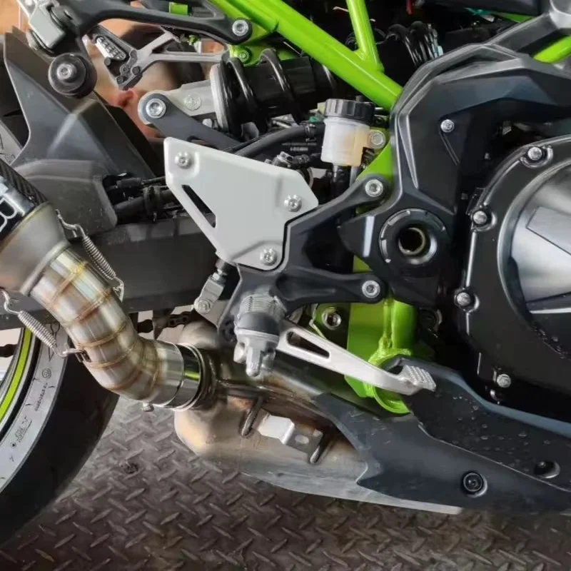 لكاواساكي Z900 2017-2024 2023 2022 دراجة نارية العادم الأوسط وصلة الأنابيب ربط 51 مللي متر دراجة نارية الهروب العادم الخمار الأنابيب