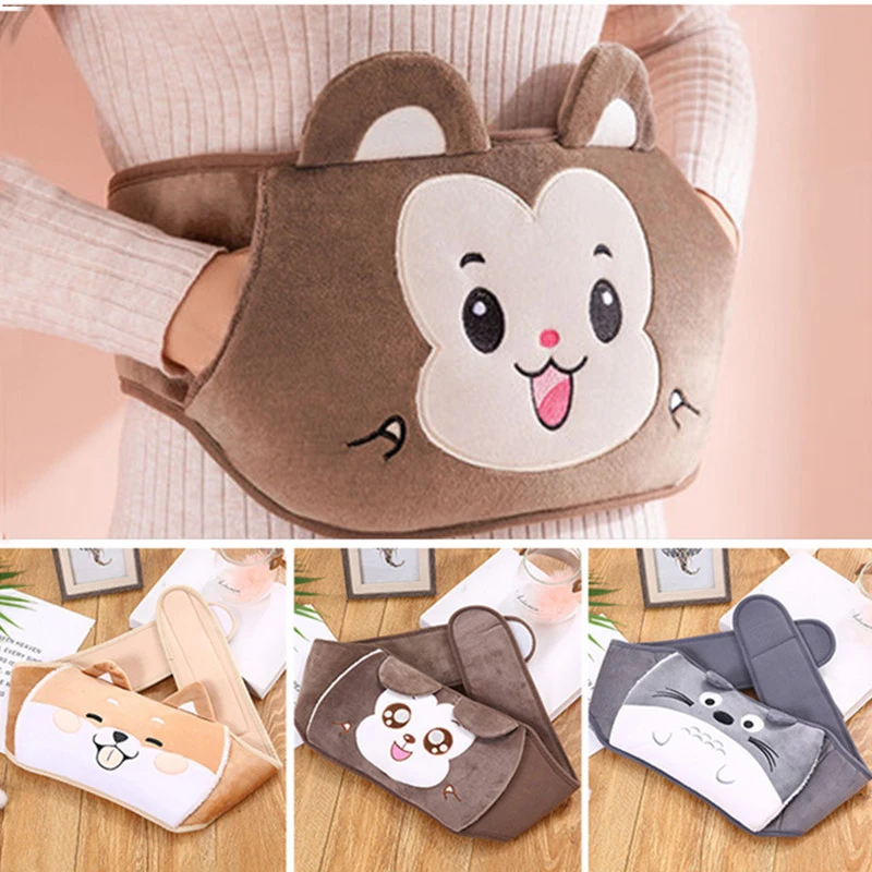 Kawaii Hot Water Bottle Belt Women Hand Warmer Cute Animal handbags Fashion Hot Water Bag Bottles for Girls Heater Christma Gift