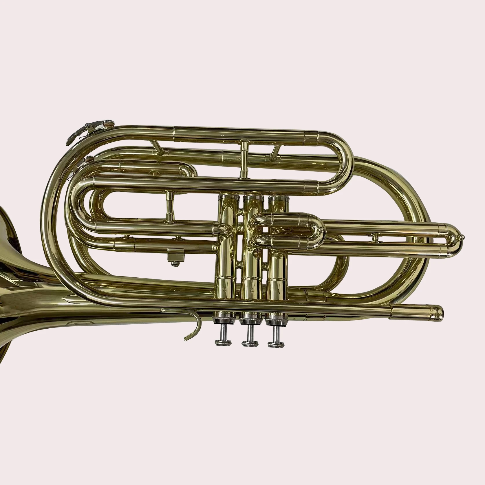 Trombone de marche en laque d'or, production OEM, haute qualité, vente directe d'usine