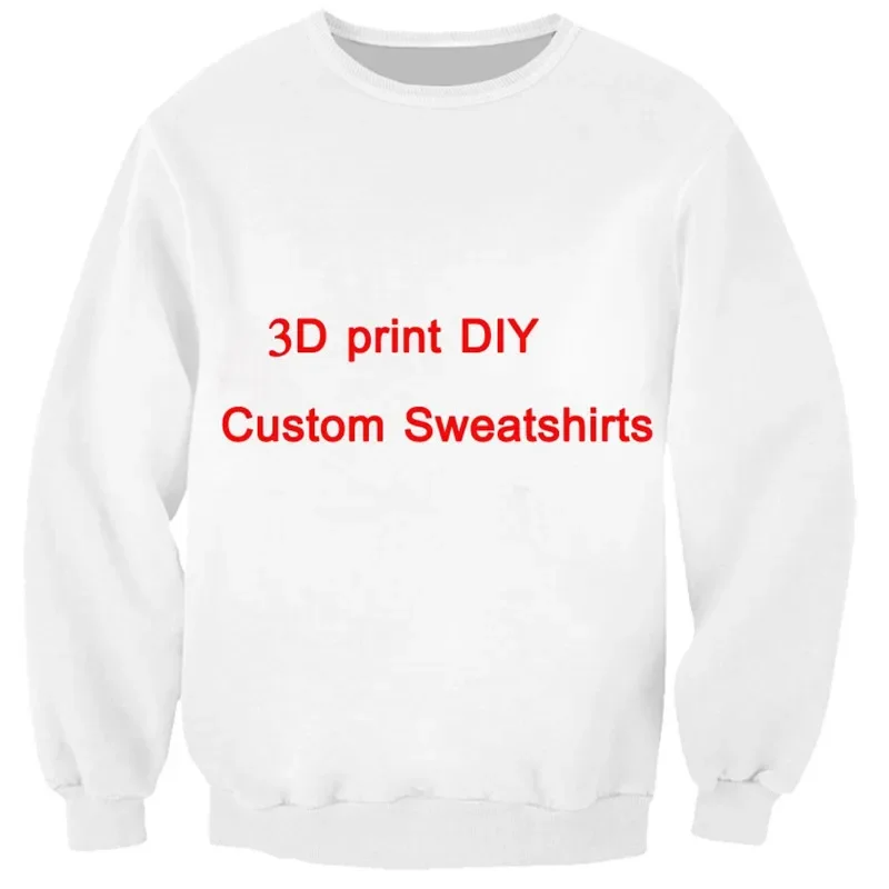 PLstar Cosmos Factory Dropshipping 3d Print DIY Sweatshirts Custom Made Sweatshirt Men/Women DIY Design Pullover Plus Size 5XL