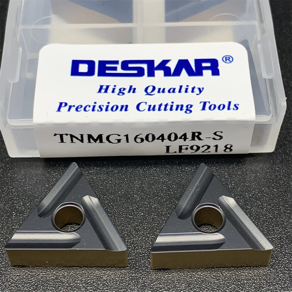 Deskar 100% Original 10Pcs TNMG160404R-S LF9218 TNMG160404L-S LF9218 TNMG160408R-S LF9218 Carbide Inserts Metal Turning Tools