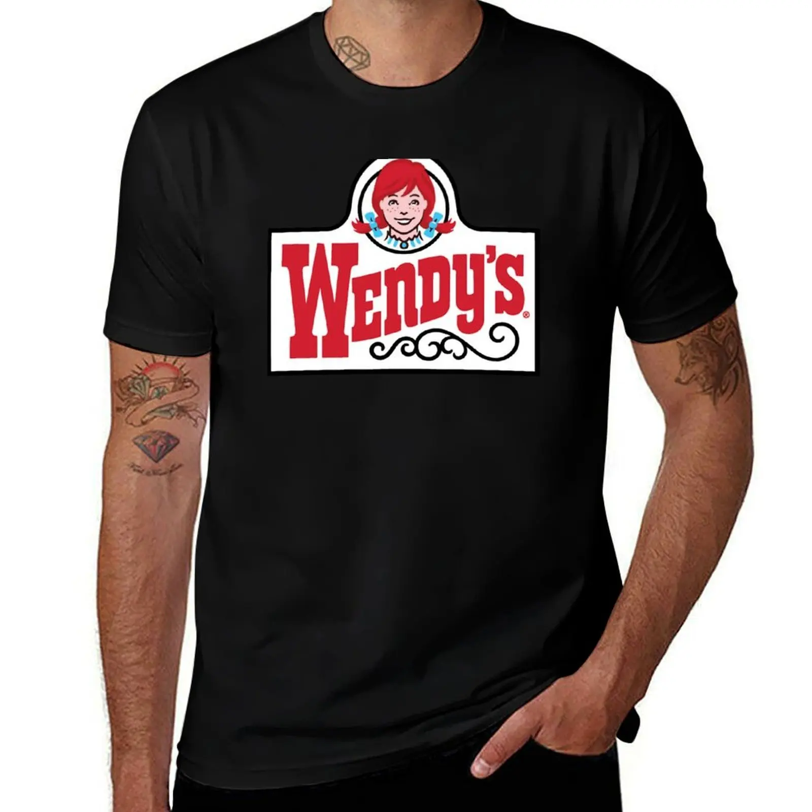 

Logo Wendy_amp_x27_s square Wendys T-Shirt Summer Sports Quick Dry T-Shirt