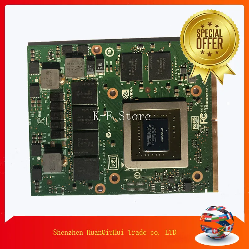 GTX 770M GTX770M 3G N14E-GS-A1 Graphic Card For DELL M15X M18X M6600 M17X Display Video Card GPU Replacement