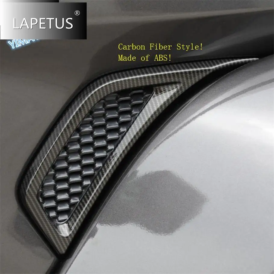 

Lapetus Car Styling Outside Body Fender Air AC Inlet Wing Vent Frame Cover Trim 2 Pcs ABS Fit For Jeep Wrangler JL 2018 2019