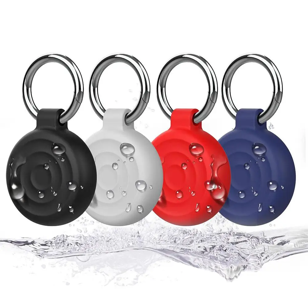 

for airtag Protective Case Apple Lost-proof Locator Poyak Silicone Waterproof Protective Case Anti-lost Device Protective H9K7