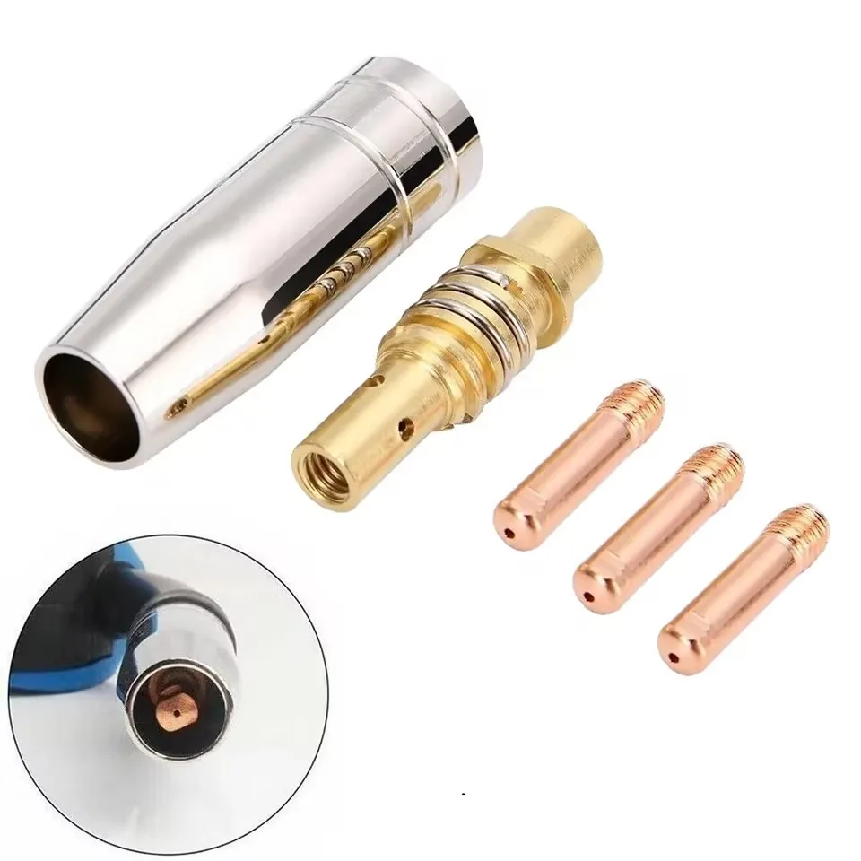 5Pcs/Set, Mig Contact Tip Consumables MIG Welding MB15 15AK Contact Tip Nozzles Contact Tips 0.6/0.8/0.9/1.0/1.2mm Welding Torch