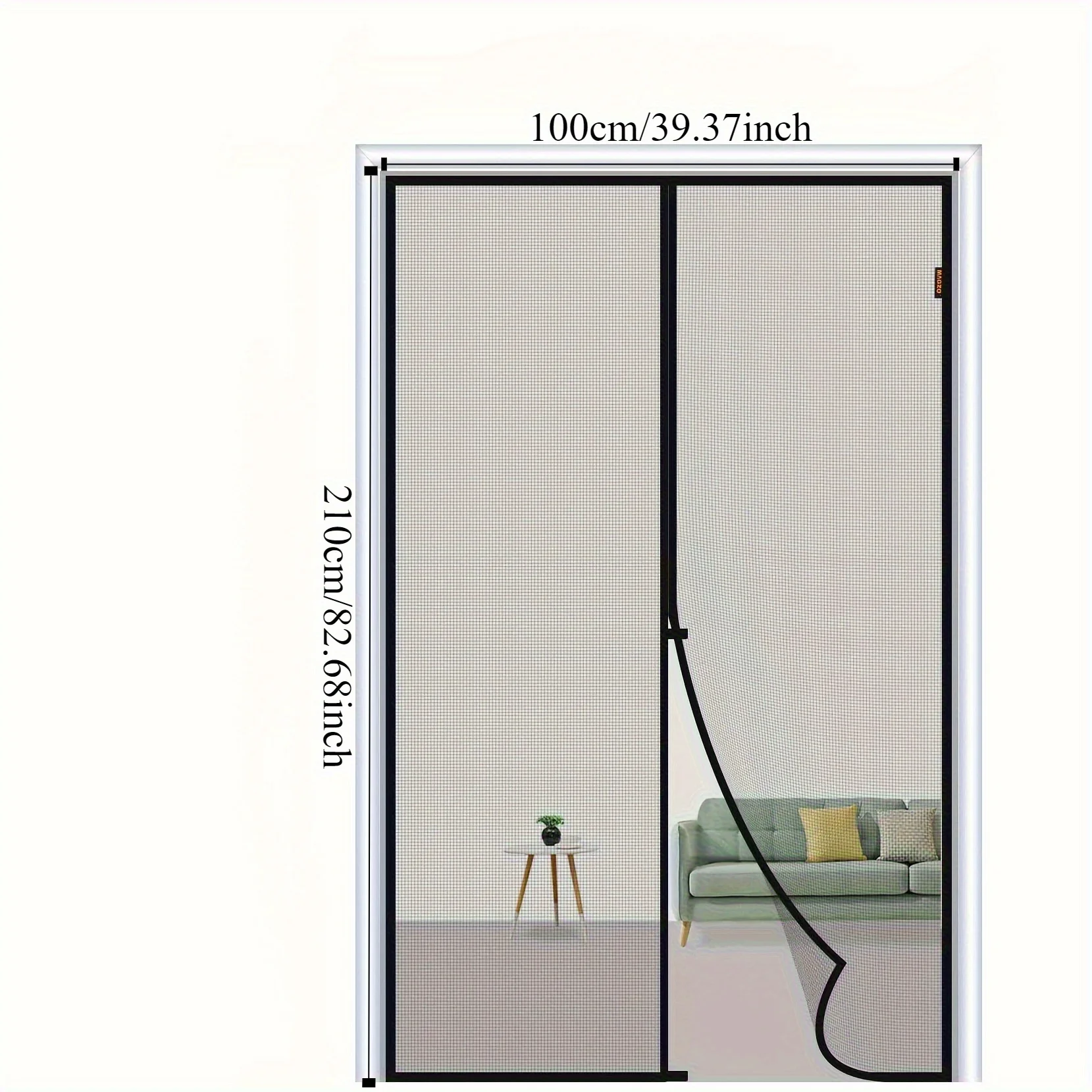 Heavy-Duty Magnetic Screen Door Set - Self-Sealing, Hands-Free Mesh Barrier for Pets & Youngsters, Keeps Bugs Out