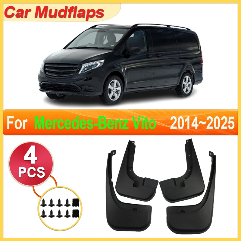 

Car Mudguards Parts For Mercedes Benz Vito W447 2020 2014~2025 Mudflap Tool Splash Fender Flare Cover Guard Auto Mud Accessories