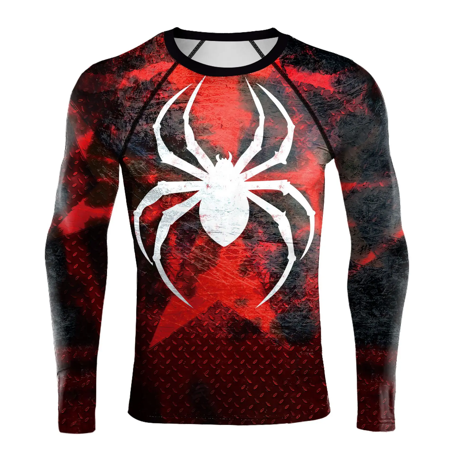 

Halloween Party Cosplay Super Mens Compression T-Shirt Long Sleeve Tight Fitness Gym Sports Spidermen 3D Printed Running Shirts