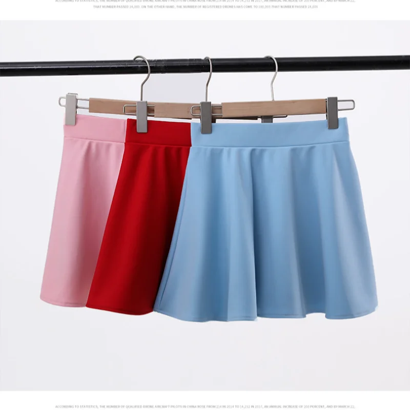 

Women's Skirt With Shorts Pink 2023 Korean Summer Clothes Jupes Femme White Tennis Sporty Mini Skirts School Uniform For Girls