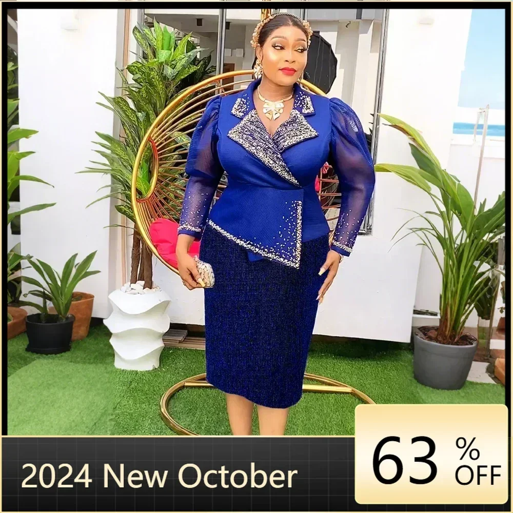 

Elegant African Dresses for Women 2024 New Africa Clothing Plus Size Turkey Wedding Party Long Dress Dashiki Ankara Outfits Robe