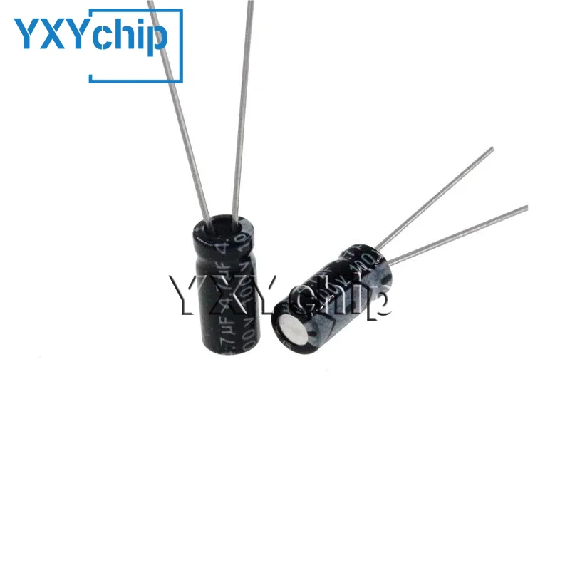 100 szt. 4.7uF 100V 4.7MFD 100WV aluminiowy kondensator elektrolityczny 5*11mm radialny 4.7 mf100v 4.7 uf100v 100 v4.7mf 100 v4.7uf