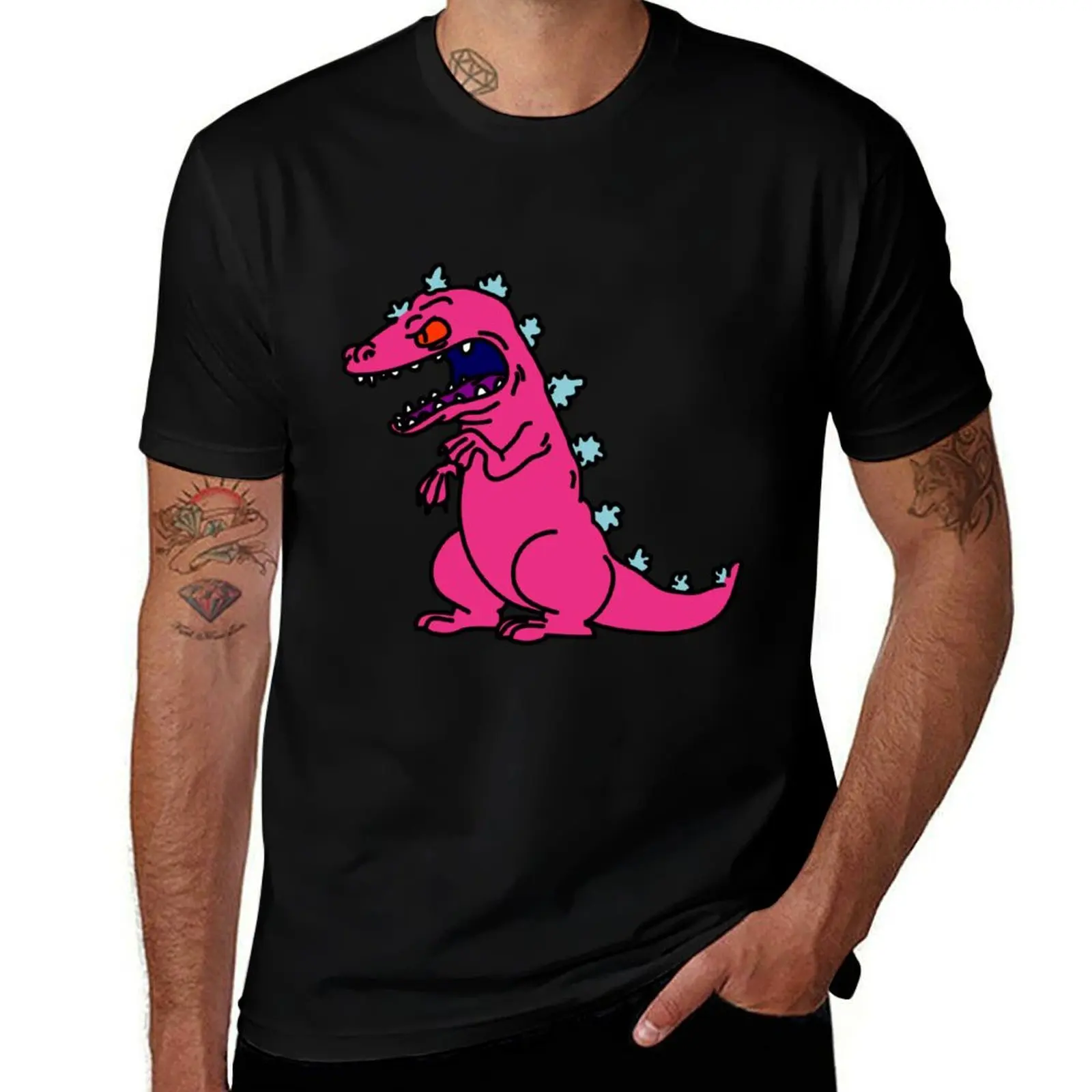 Crawl pink T-Shirt anime t shirts oversize T-Shirt