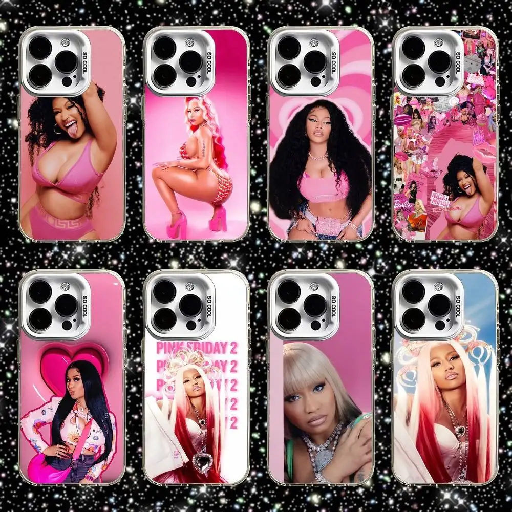 

Singer Nicki M-Minaj Phone Case For iPhone 16,15,14,13,12,11,Pro,XS,Max,Plus,Mini,SE White Candy Matte Shockproof Cover