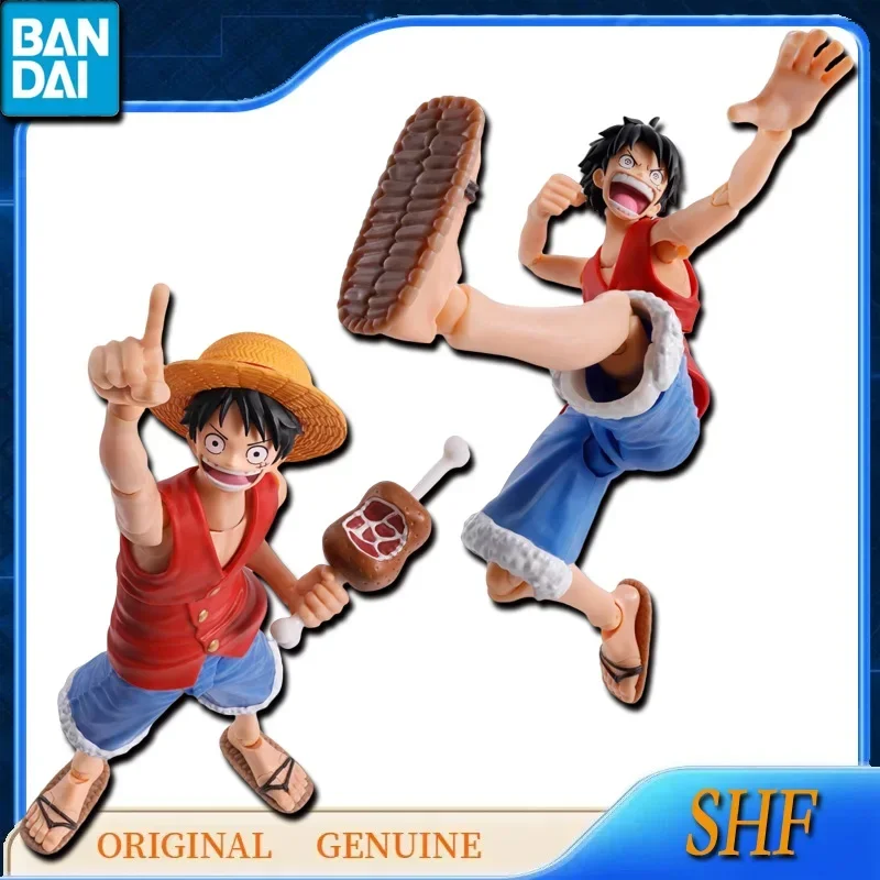 Bandai-Figurines d'action originales One Piece ShFiguarts Monkey D. Luffy, Romance Foster, Anime Toys, Assembly Model, Ornements